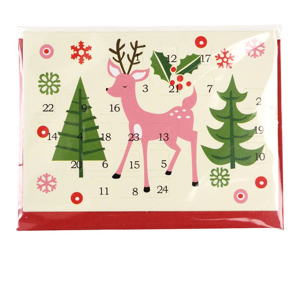 '50s Christmas Miniature Advent Calendar Card