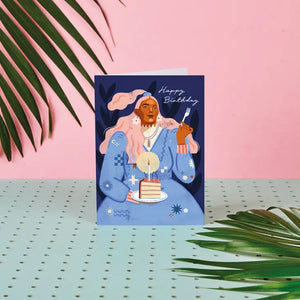 Happy Birthday Cake Lady by Rumble Cards