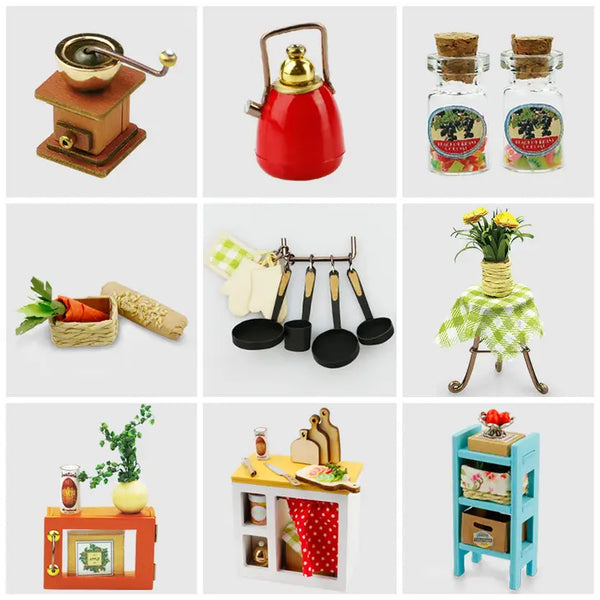 DIY Miniature House Kit - Jason's Kitchen by Hands Craft