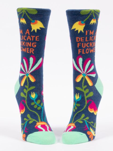 I'm a Delicate F*cking Flower Women's Socks