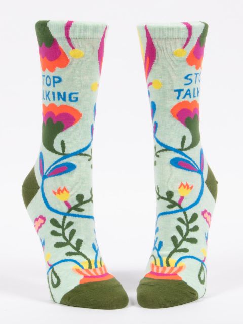 Stop Talking Women's Socks by Blue Q