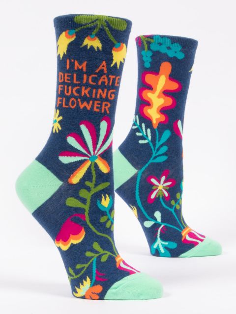I'm a Delicate F*cking Flower Women's Socks