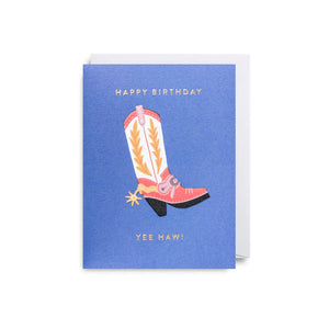 Happy Birthday Yee Haw Mini Card by Lagom