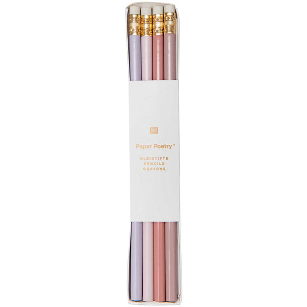 Dusky Pink Pencil Set by Paper Poetry