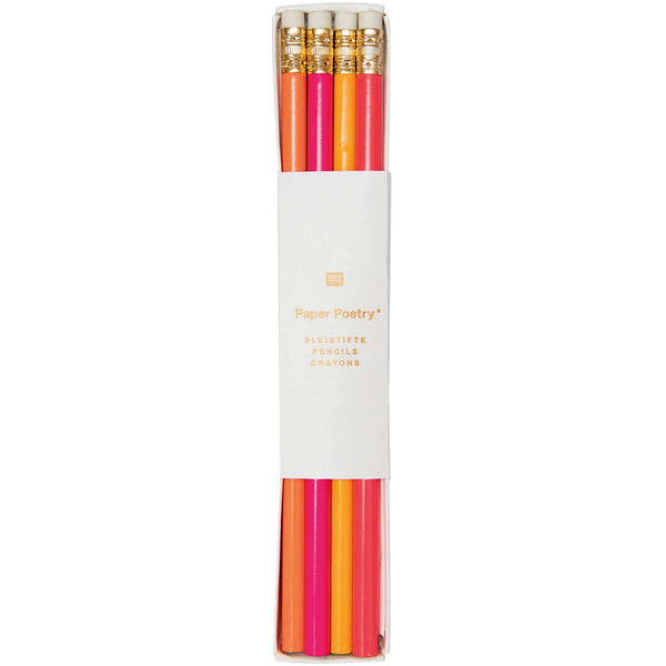 Neon Pencil Set by Paper Poetry