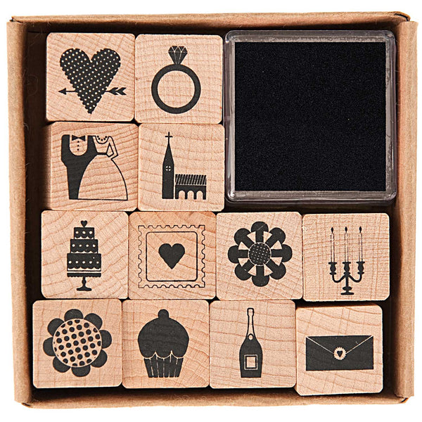 Wedding Stamp Set by Paper Poetry