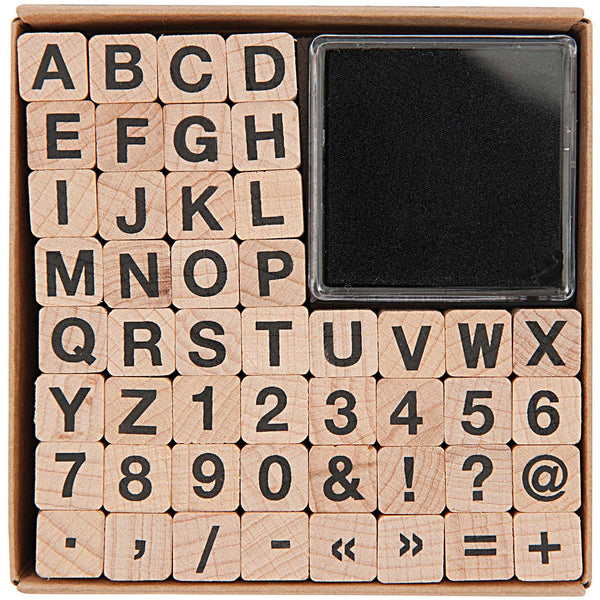 Sans Serif Alphabet Stamp Set