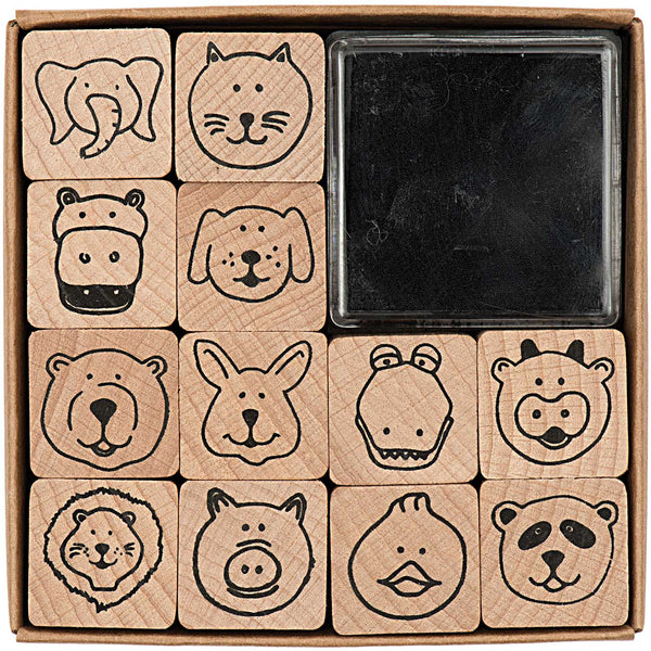 Animal Faces Stamp Set by Paper Poetry