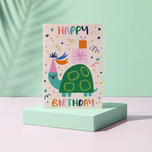 Happy Birthday Tortoise by Rumble Cards
