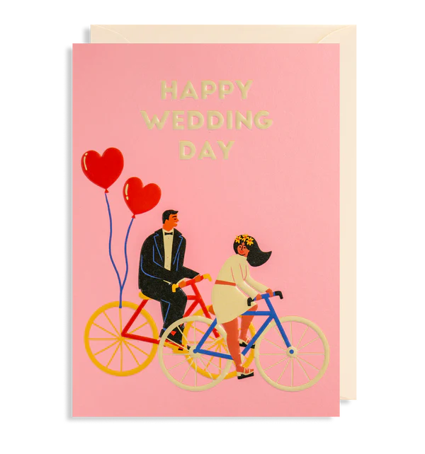Happy Wedding Day Bikes by Lagom