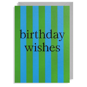 Birthday Wishes Stripes by Lagom