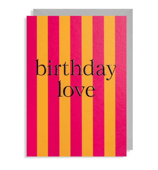 Birthday Love Stripes