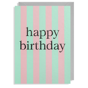 Happy Birthday Stripes by Lagom