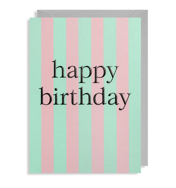 Happy Birthday Stripes by Lagom
