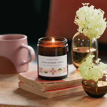 Baked Rhubarb + Spritz Soy Wax Candle