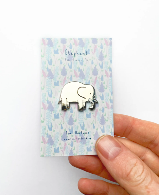 Elephant Enamel Pin Badge