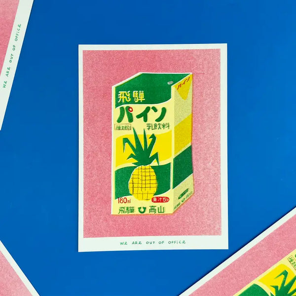 A Japanese Box of Pineapple Juice