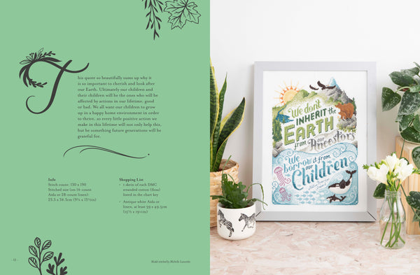 Cross Stitch for the Earth: 20 Designs to Cherish by Emma Congdon