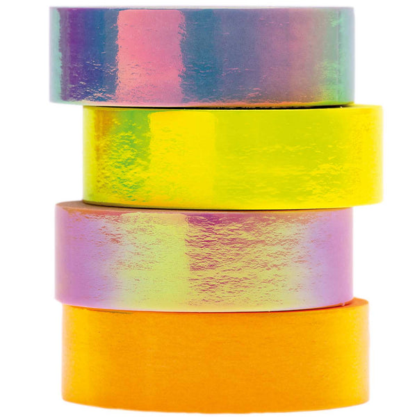 Iridescent Sparkle Washi Tape Set of 4 by Paper Poetry