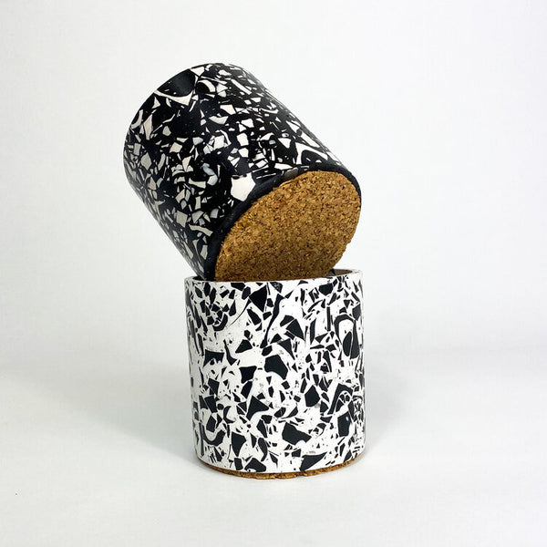 Emily Marlin - classic jesmonite pot. Cool contemporary homeware