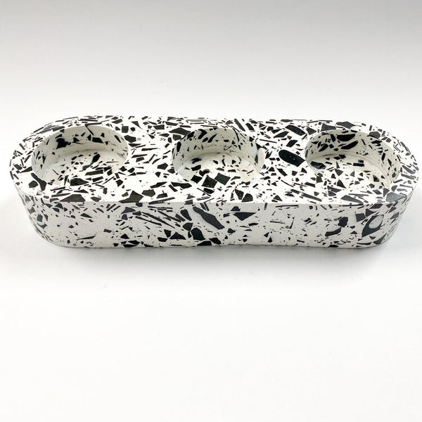 Emily Marlin - classic jesmonite tea light holder. Cool contemporary homeware