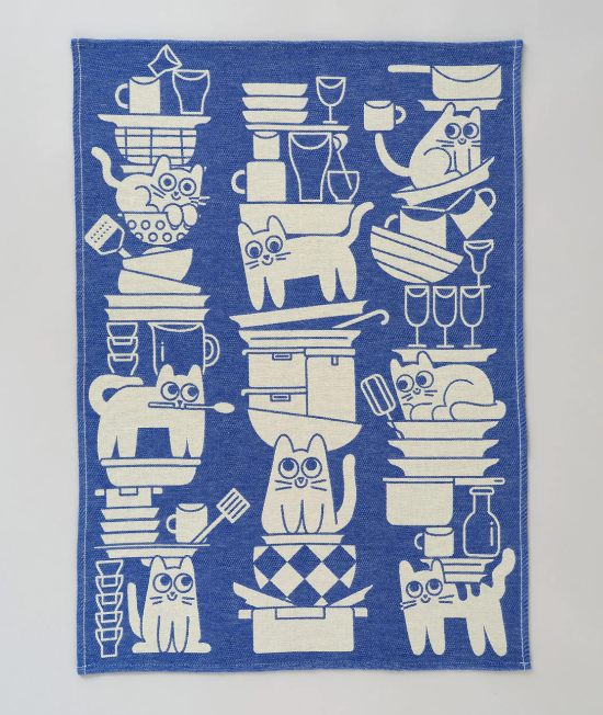 Kitchen Cats Tea Towel