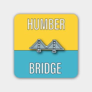 Humber bridge enamel pin