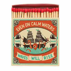 Even on Calm Waters Match Box by Archivist