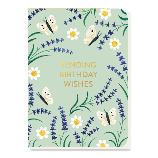 Lavender Birthday - Seed Stick Card