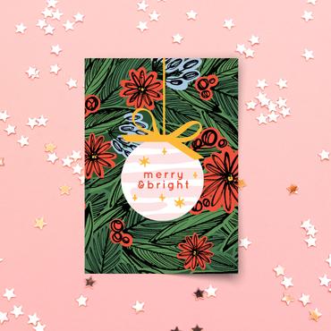 Merry & Bright Bauble Card