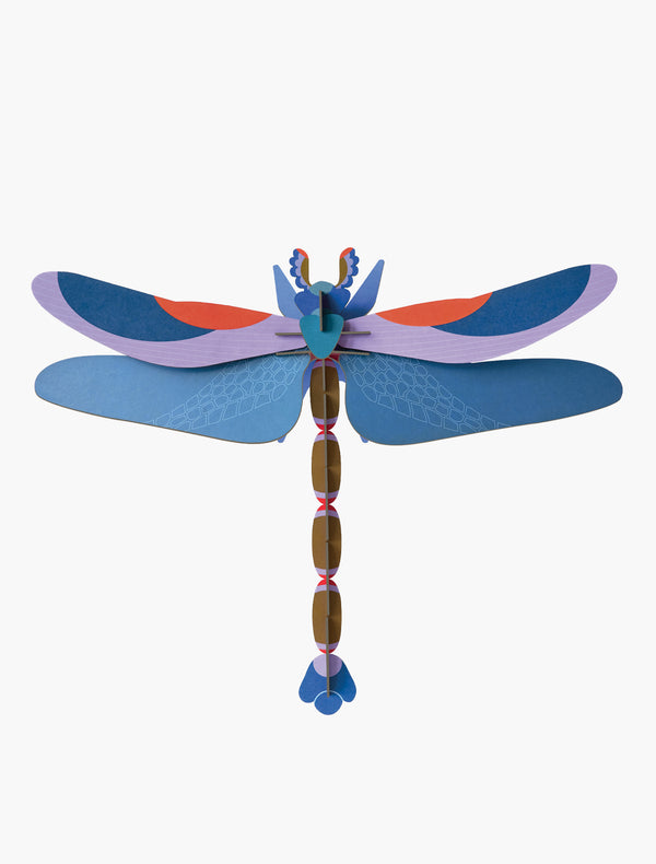 Giant Blue Dragonfly Wall Decoration