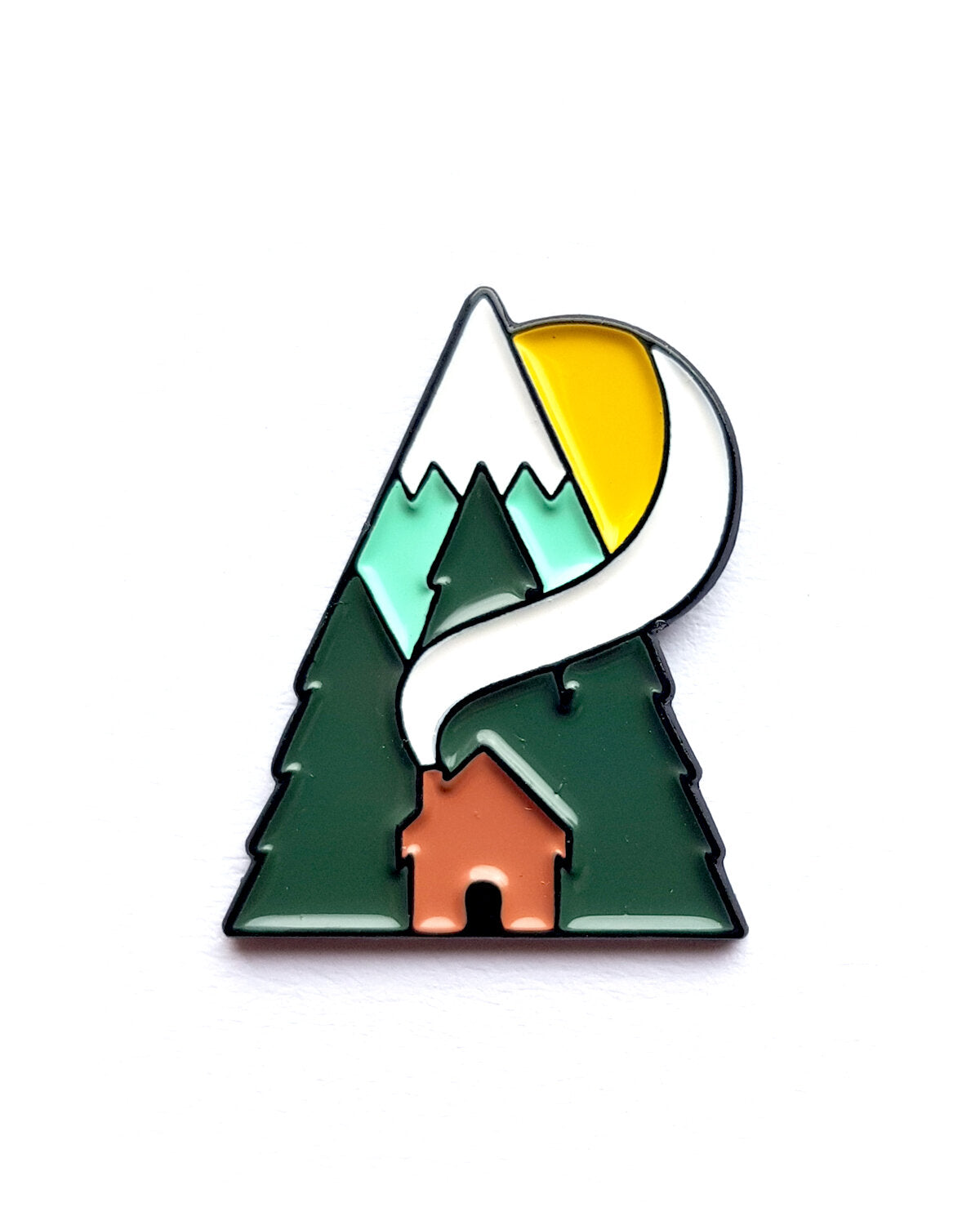 Cabin Enamel Pin Badge – Form Shop & Studio