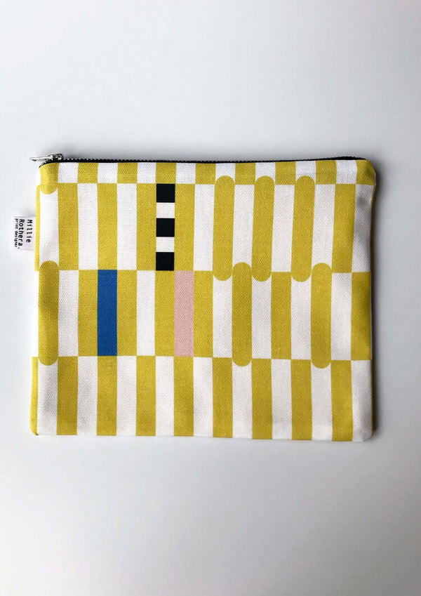 Flat Pouch in Check Print
