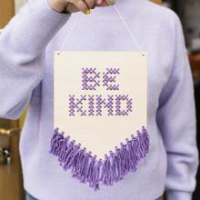 Be Kind Tasselled Embroidery Banner Kit