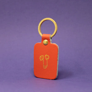 Rude leather key ring by arc colour design 