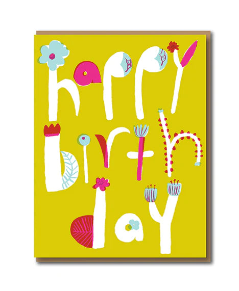 Flower Type Birthday by Egg Press