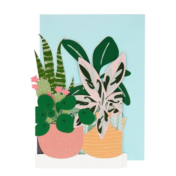 Potted Plant Concertina Card