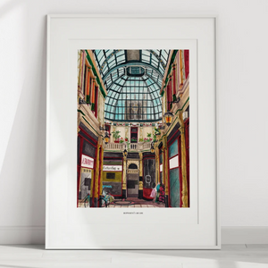 Hepworths arcade illustrated art print by Isobelle cochrane 