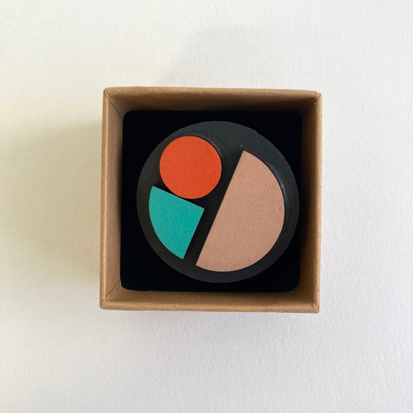 Geometric Brooch 2 by Forme Jewellery