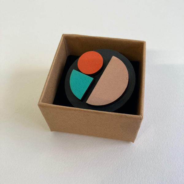 Geometric Brooch 2 by Forme Jewellery