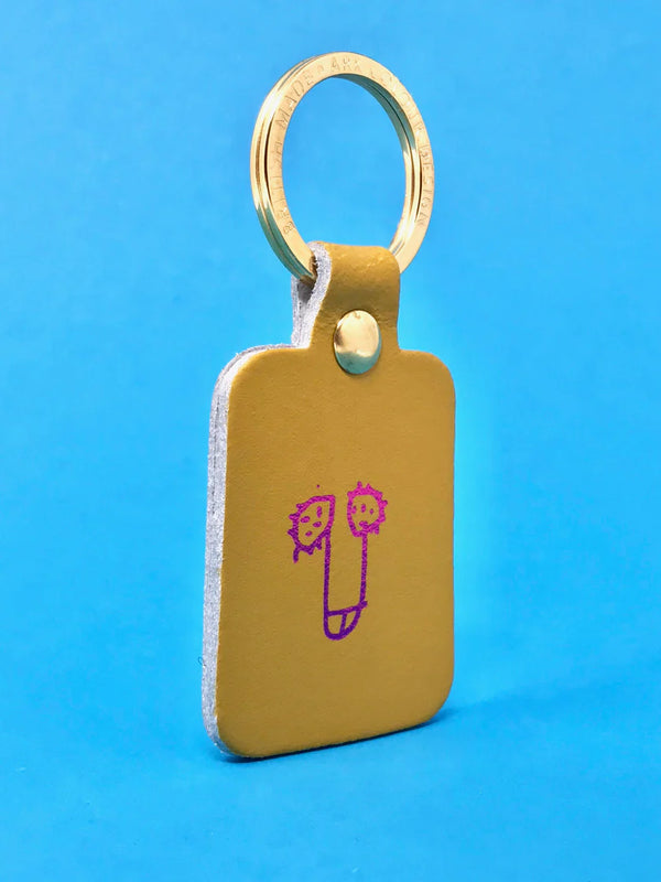 Rude leather key ring by arc colour design 