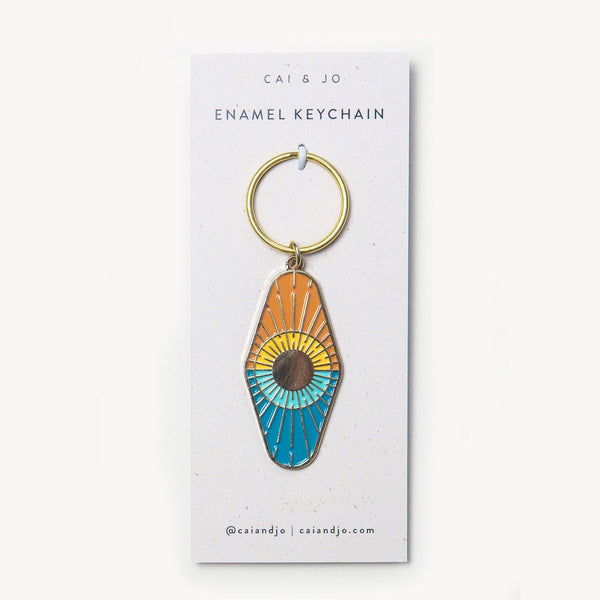 Sun and Sea Enamel Keychain by Cai & Jo