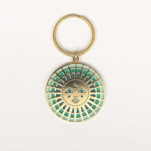 Moon Enamel Keychain