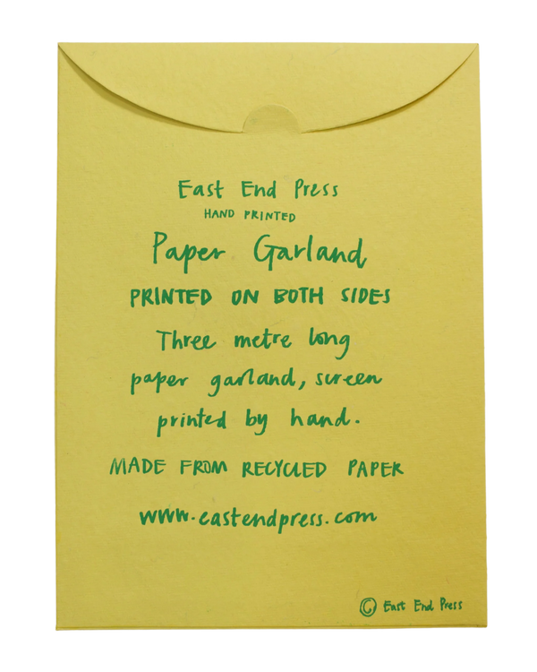 Large Midsommar Pastel Screenprinted Paper Garland