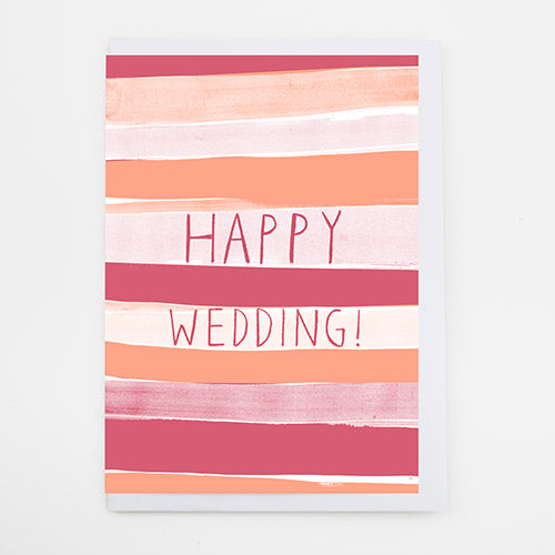 Happy Wedding Stripe