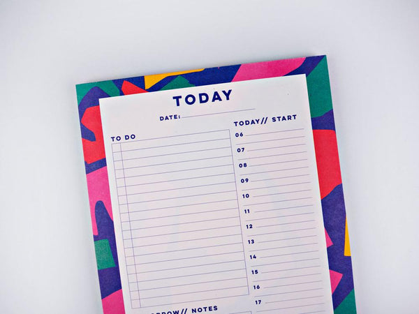Cut Out Shapes Daily Planner Pad