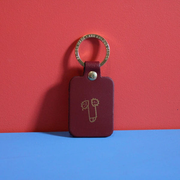 Rude leather key ring by arc colour design 