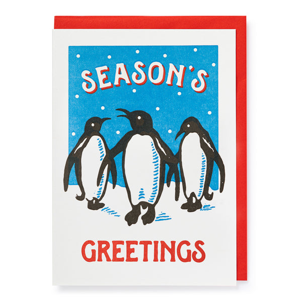 Season's Greetings Penguins