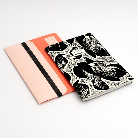 Iris Notebook with Folder