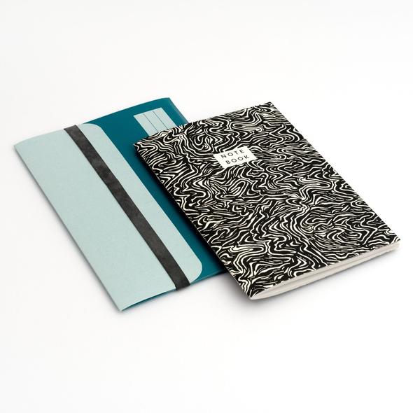 Wave Notebook with Folder